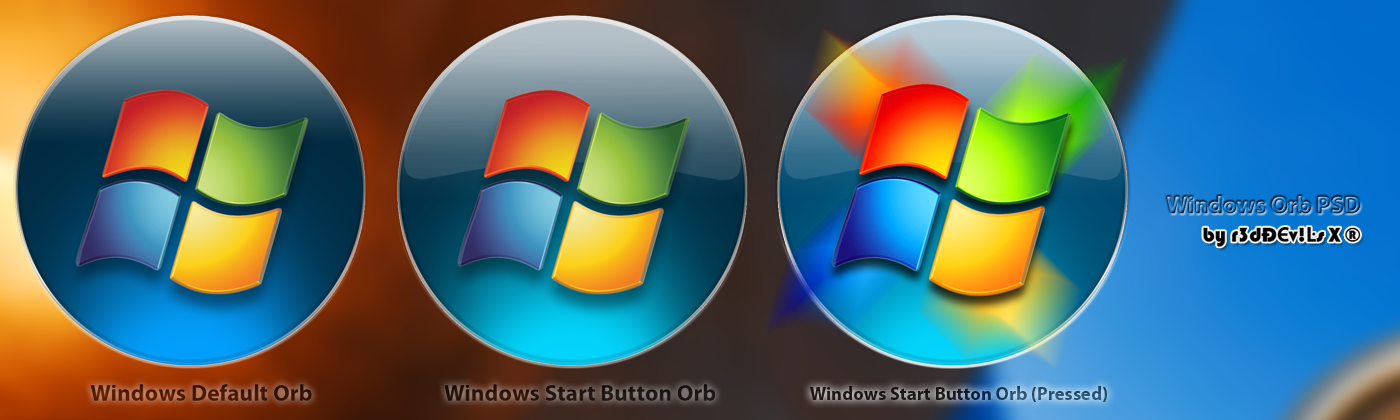 Windows start orb